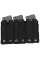 Черный подсумок для трех магазинов M16/AK47 Rothco MOLLE Open Top Triple Mag Pouch Black 41005
