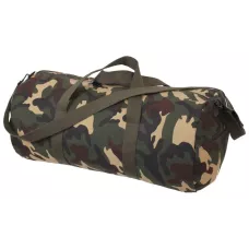 Сумка спортивна кругла лісовий камуфляж Rothco Canvas Shoulder Duffle Bag Woodland Camo 2234 (61 см)