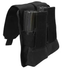 Чорний підсумок для чотирьох магазинів M4 / M16 / AK 47 Rothco MOLLE Universal Double Mag Rifle Pouch Black 51003