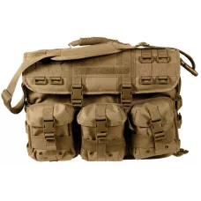 Сумка-портфель для брифінгу тактична койотова Rothco MOLLE Tactical Laptop Briefcase Black 3191.