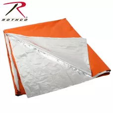 Оранжевий рятувальний термо-одяг Rothco Polarshield Survival Blanket Safety Orange 1043.