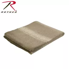 Рятувальна коричнева вогнестійка шерстяна ковдра Rothco European Surplus Style Blanket 10244.