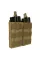 Койотовый подсумок для двух магазинов M16/AK47 Rothco MOLLE Open Top Double Mag Pouch Coyote Brown 31004