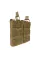 Койотовый подсумок для двух магазинов M16/AK47 Rothco MOLLE Open Top Double Mag Pouch Coyote Brown 31004