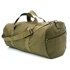 Сумка спортивна кругла оливкова Rothco Canvas Shoulder Duffle Bag Olive Drab 2224 (61 см).