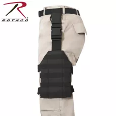 Складана чорна платформа MOLLE Rothco MOLLE Drop Leg Panel Black 2164.