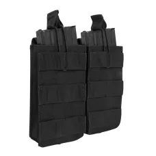 Чорний підсумок для двох магазинів M16/AK47 Rothco MOLLE Open Top Double Mag Pouch Black 31005