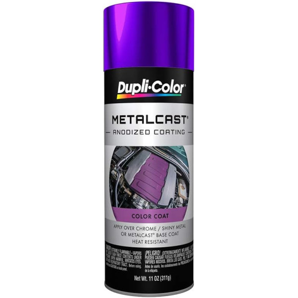 Dupli-Color MC204 Metalcast Автомобильная аэрозольная краска - Фиолетовое анодированное покрытие - 11 унций в аэрозольной баллоне