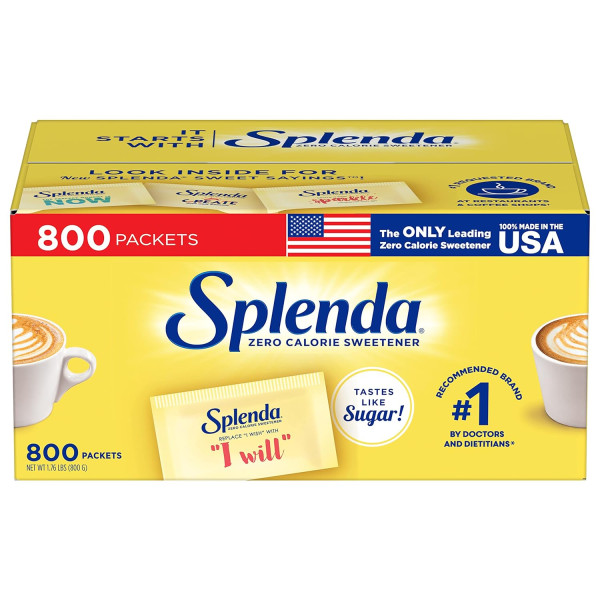 SPLENDA Zero Calorie Sweetener Value Pack: 800 пакетиков - идеальное решение для безкалорийной сладости
