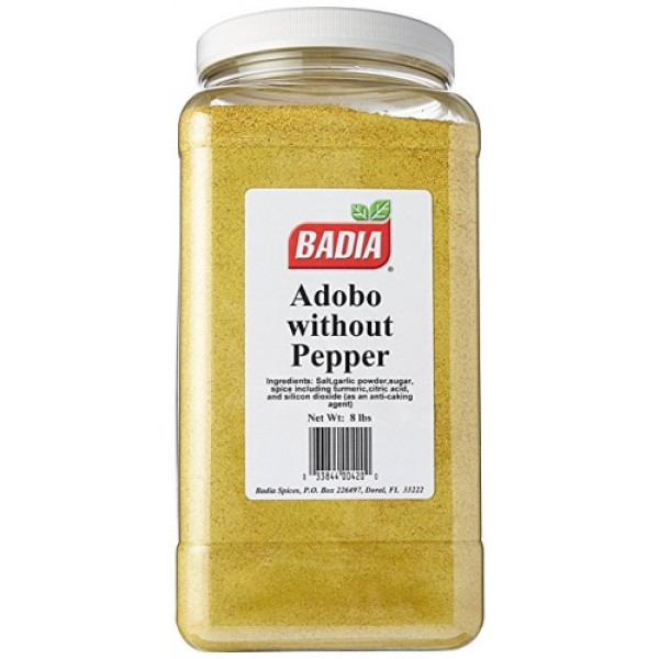 Адобо без перца - смесь специй в латиноамериканском стиле Badia® USA Adobo Without Pepper Seasoning 3,63кг\8lb  