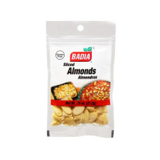 Мигдаль нарізаний Badia® USA Sliced Almonds 21,3гр\0,75oz