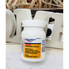 Жувальний аспірин зі смаком апельсину Equate Low Dose, 81мг 36 штук оригінал