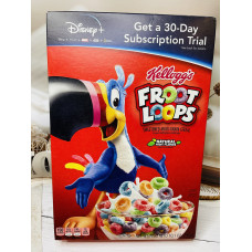 Сухий завтрак Kellogg's Froot Loops кольорові фруктові кільця оригінал