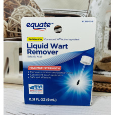 Засіб для видалення бородавок Equate Liquid Wart Remover оригінал