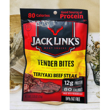В'ялені кусочки яловичих стейків Jack Links Tender Bites оригінал.