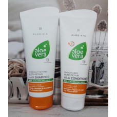 Шампунь та кондиціонер для зміцнення волосся LR Health&Beauty Aloe Vera оригінал