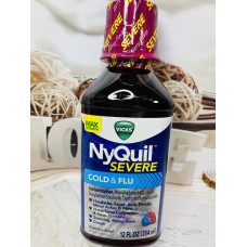 Засіб від застуди, кашлю VICKS NyQuil ягідний, на ніч оригінал