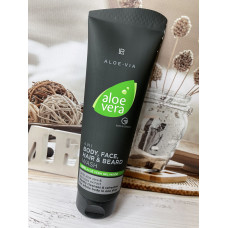 Чоловічий шампунь для тіла, обличчя, волосся та бороді 4в1 LR Aloe Vera оригінал