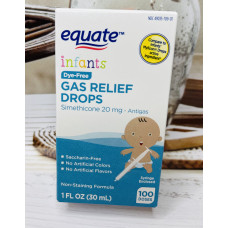 Краплі від коліків Equate Infants' Gas Relief Drops від народження та старше оригінал