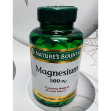 Магній оксид Nature's Bounty Magnesium 500mg оригінал