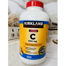 Вітамін С у формі жувальних конфет KIRKLAND Vitamin C 500mg оригінал