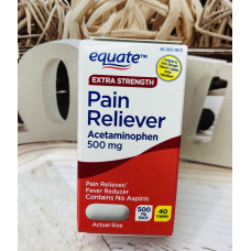 Ацетамінофен Equate Extra Strength Acetaminophen оригінал