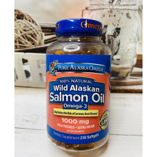 Натуральний рибний жир лосося PURE ALASKA Omega Wild Salmon Oil оригінал