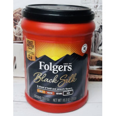 Мелена кава темного обсмажування Folgers Black Silk оригінал