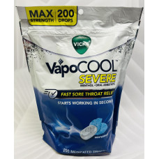Льодяники від болю в горлі VICKS VapoCOOL Medicated Drops оригінал