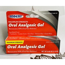 Гель проти зубного болю Oral Analgesic Gel Benzocaine 20 оригінал