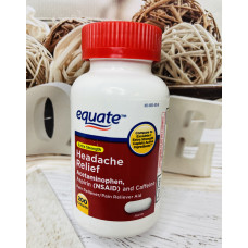 Препарат від мігрені, головного болю Equate Headache Relief оригінал