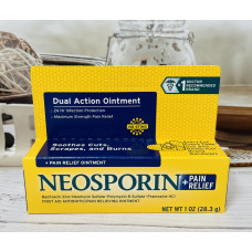 Антибактеріальна мазь Neosporin потрійний антибіотик та знеболювання оригінал
