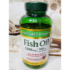 Риб'ячий жир у капсулах Nature's Bounty Fish Oil Omega 3, 200 капсул оригінал