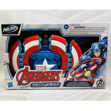 Наручний бластер Марвел Капітан Америка NERF Marvel Mech Strike Captain America оригінал