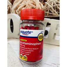 Ацетамінофен Equate Acetaminophen із солодкою оболонкою оригінал