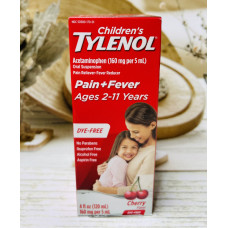 Тайленол дитяче знеболювальне та жарознижувальне Tylenol Pain Fever оригінал