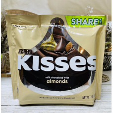 Шоколадні конфети Hershey's Kisses з миндалем оригінал