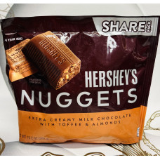 Конфети Hershey's Nuggets Молочний шоколад, миндаль та карамель оригінал