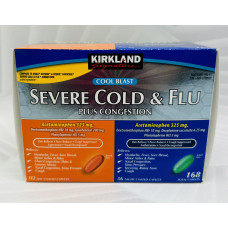 Капсули від кашлю, застуди Kirkland Multi-Symptom Cold Flu Severe оригінал
