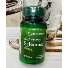 Селен антиоксидант PURITAN'S PRIDE Selenium 200mg оригінал