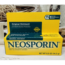 Загоююча антибактеріальна мазь Неоспорин Neosporin Original Ointment оригінал