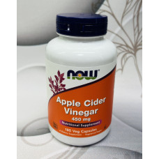 Яблучний оцет для зниження ваги, холестерину NOW Apple Cider Vinegar оригінал