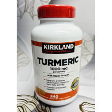 Куркума з чорним перцем для здоров'я організму Kirkland Turmeric 1000mg оригінал