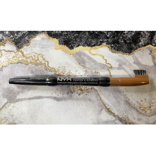 Підвійний механічний олівець для брів NYX auto eyebrow pencil LIGTH BROWN оригінал