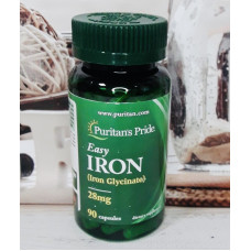 Легке залізо для гемоглобіну Puritan's Pride Easy Iron оригінал