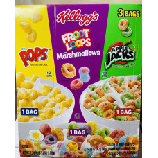 Потрійна упаковка мікс сухих сніданків Kellogg's оригінал