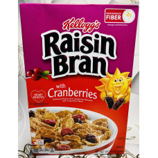 Сухий завтрак Kellogg's пластівці з родзинками та журавлиною оригінал