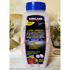 Конфети від печії та болю у шлунку Kirkland Calcium Carbonate Antacid оригінал