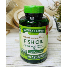 Риб'ячий жир у капсулах, смак лимона Nature's Truth 2000mg, 125шт оригінал
