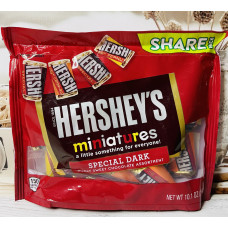 Шоколадні конфети Hershey's Miniatures мікс смаків, чорний шоколад оригінал